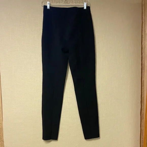 EUC Elizabeth & James Eddine Black High-Waist Skinny Zip-cuff Ponte Pants Size 2 - Picture 9 of 9